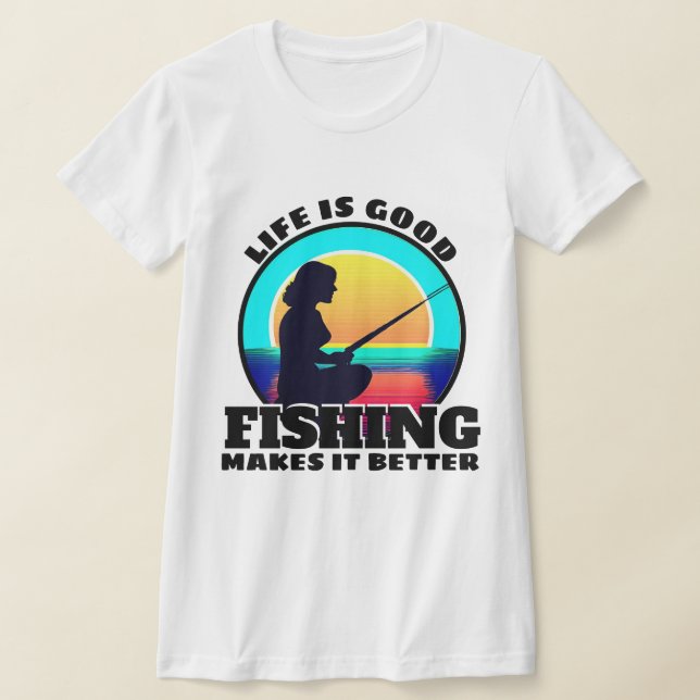 T-Shirt Pêche La Vie Est Belle (Poser)