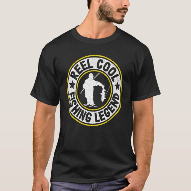 T-shirt Pêche légendaire cool de pêcheur de bar 2 (Devant)