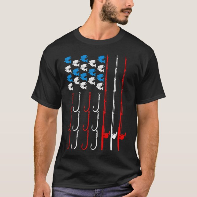 T-shirt Pêche, Liberté et Nourriture Frit (Devant)