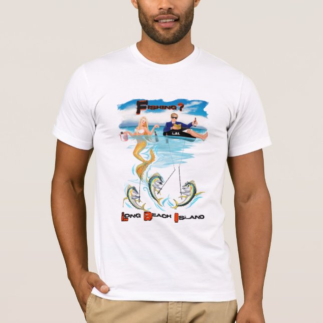 T-SHIRT PÊCHE LONG PLAGE ISLAND (Devant)