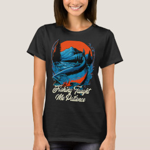 T-shirt Pêche M'A Appris Patience Citations Positives Océa