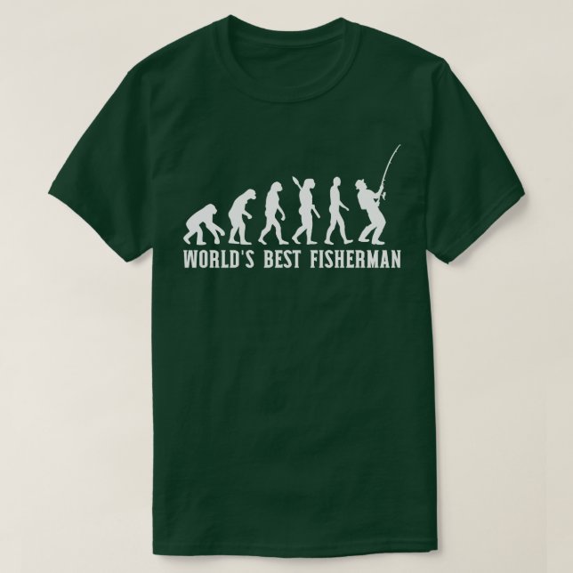 T-shirt Pêche Mondes meilleur pêcheur (Design devant)