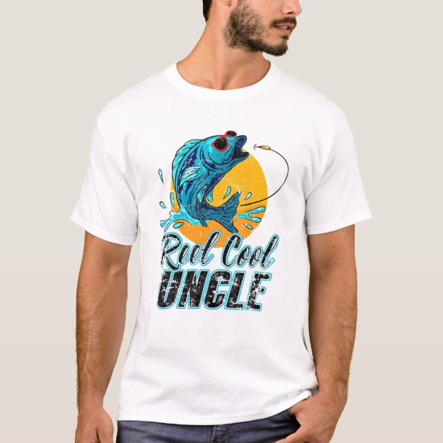 T-shirt Pêche Oncle Super Cool (Devant)