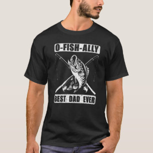 T-shirt Pêche papa pêcheur meilleur papa jamais poisson ho