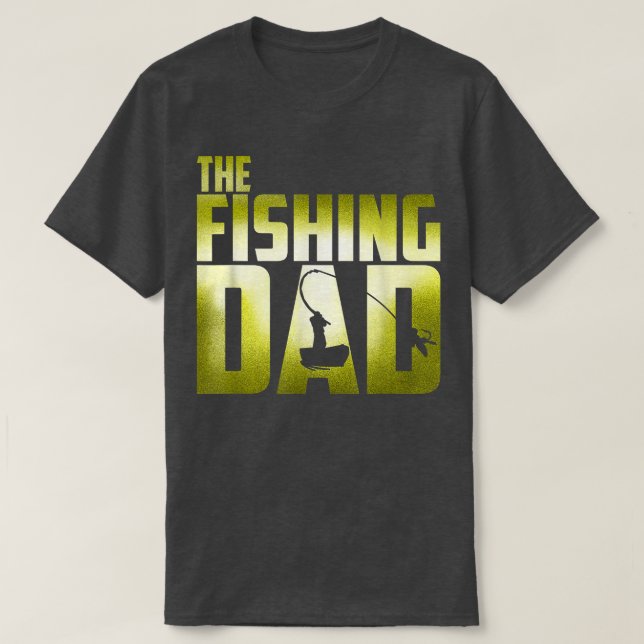 T-shirt Pêche papa Pêcheur Pêche à la mouche  (Design devant)
