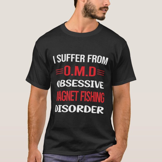 T-shirt Pêche par aimant obsessionnel (Devant)