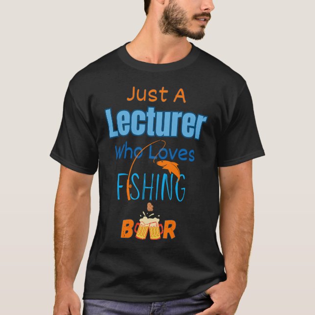 T-shirt Pêche parce que où d'autre pouvez-vous rester assi (Devant)