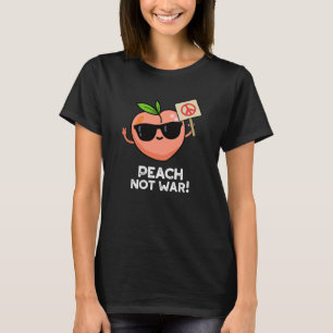 T-shirt Pêche pas guerre drôle Fruit Pun Dark BG
