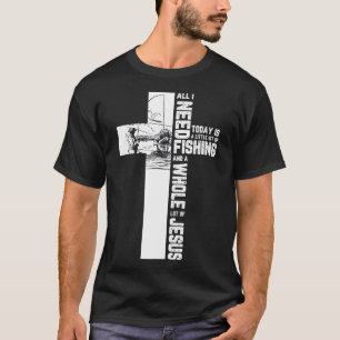T-shirt Pêche Pêcheur Croix Jésus Citation chrétienne 