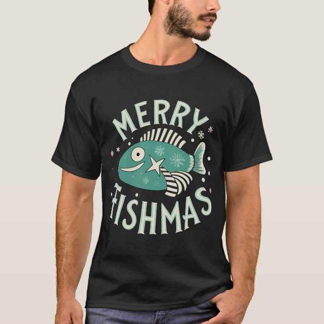 T-shirt Pêche Pêcheur Morsure Moi Cadeau Drôle Conception  (Devant)