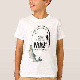 T-shirt Pêche Poisson Thème Reel Fun Anniversaire de enfan