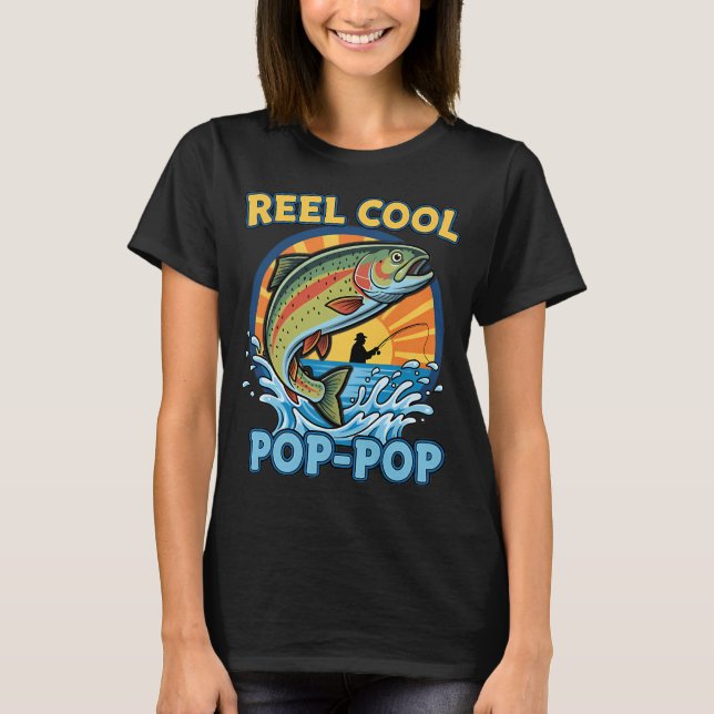 T-shirt Pêche Pop Pop vraiment cool (Devant)