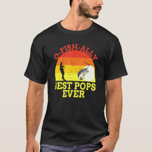 T-shirt Pêche Pops Pêcheur Meilleur Papa Jamais Poisson Ho