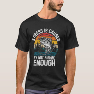 T-shirt Pêche pour les amateurs de pêche à la mouche bass 