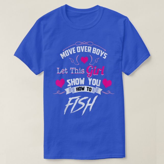 T-shirt Pêche pour les fillesDéplace les garçons (Design devant)