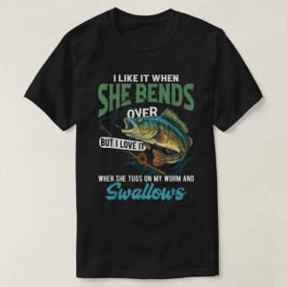 T-shirt Pêche Pour Poisson Vintage Dit Basse Pêcheur