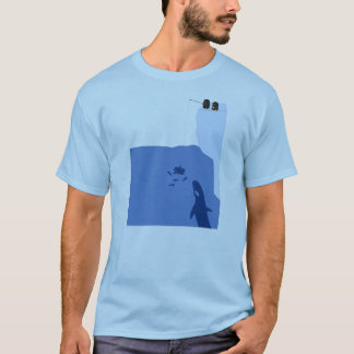T-shirt Pêche psychotique de pingouin