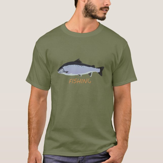 T-shirt Pêche saumon (Devant)