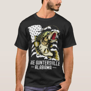 T-shirt Pêche sportive au bass lac Guntersvil