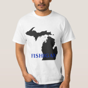 T-shirt pêche sportive pour le Michigan