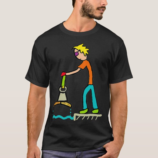 T-shirt Pêche sur aimant _1 (Devant)