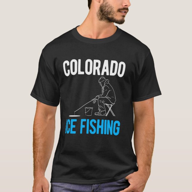 T-shirt Pêche sur glace au Colorado (Devant)