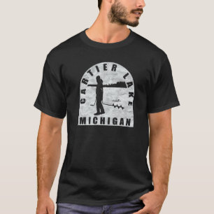 T-shirt Pêche sur glace au lac Cartier Michigan