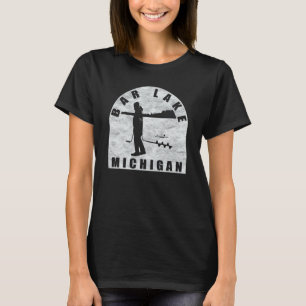 T-shirt Pêche sur glace du lac Bar Michigan