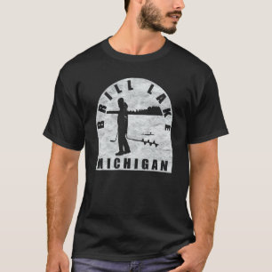 T-shirt Pêche sur glace du lac Brill Michigan