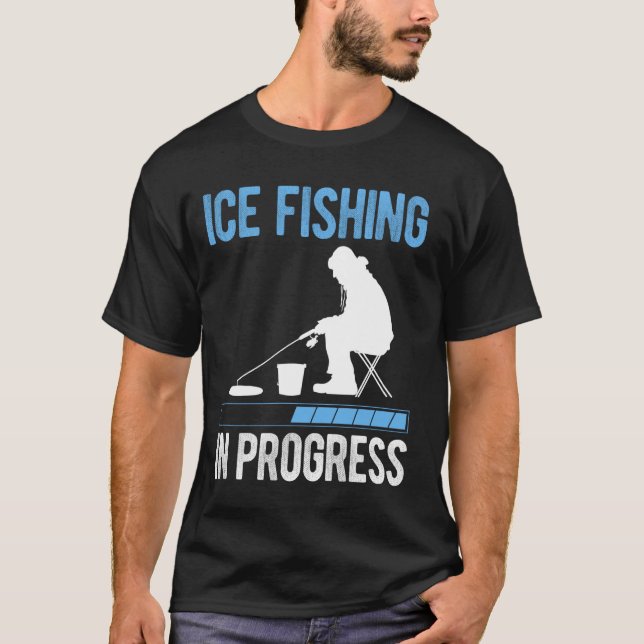 T-shirt Pêche sur glace en cours (Devant)