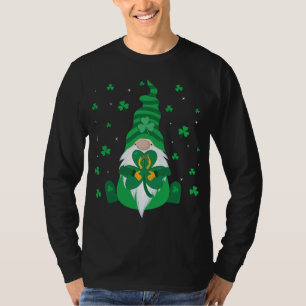 T-shirt Pêche sur glace Gnomie mignonne Flocon d'hiver Gno