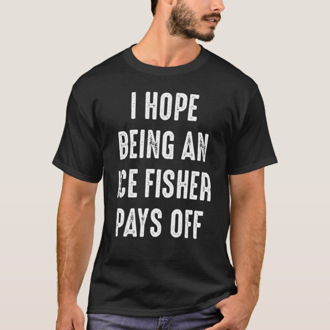 T-shirt Pêche sur glace Lucky Fisherman 19 (Devant)