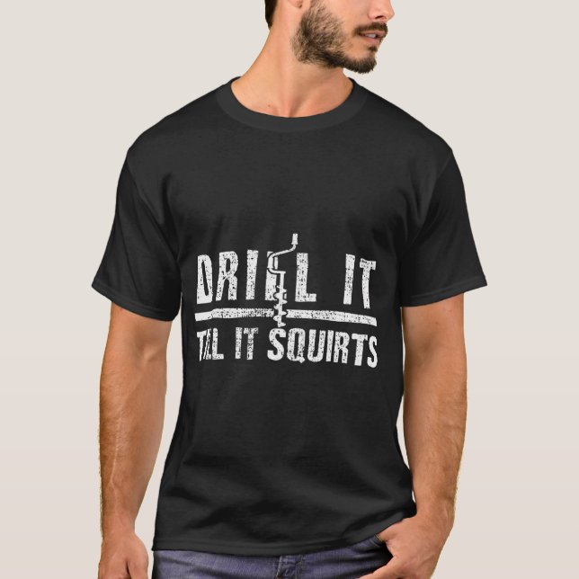 T-shirt Pêche sur glace pêche (Devant)