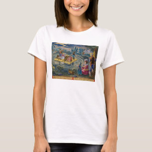 T-shirt Pêche sur un lac à la nuit, assiette 101 de 'Venat