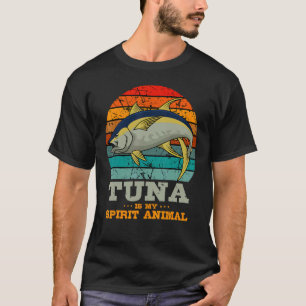 T-shirt Pêche Thon Rétro Vintage Pêcheur Esprit