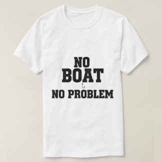 T-shirt Pêche Vintage Gras Pas de Bateau Pas de Problème 