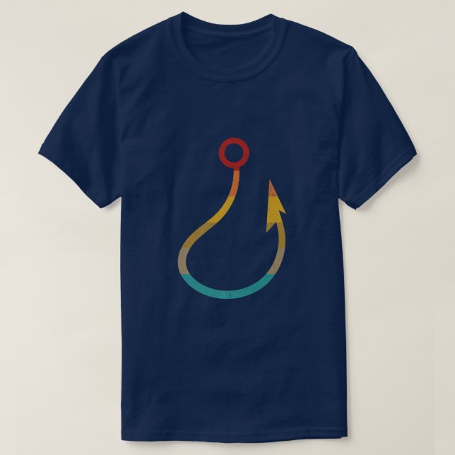 T-shirt Pêche Vintage rétro  (Design devant)