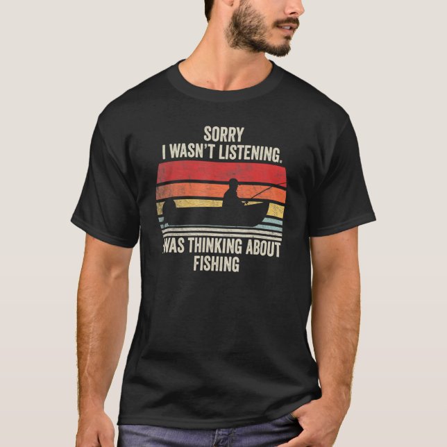 T-shirt Pêche Vintage Retro Pêche Hobby (Devant)