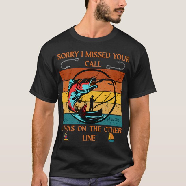 T-shirt Pêche vs Travail (Devant)