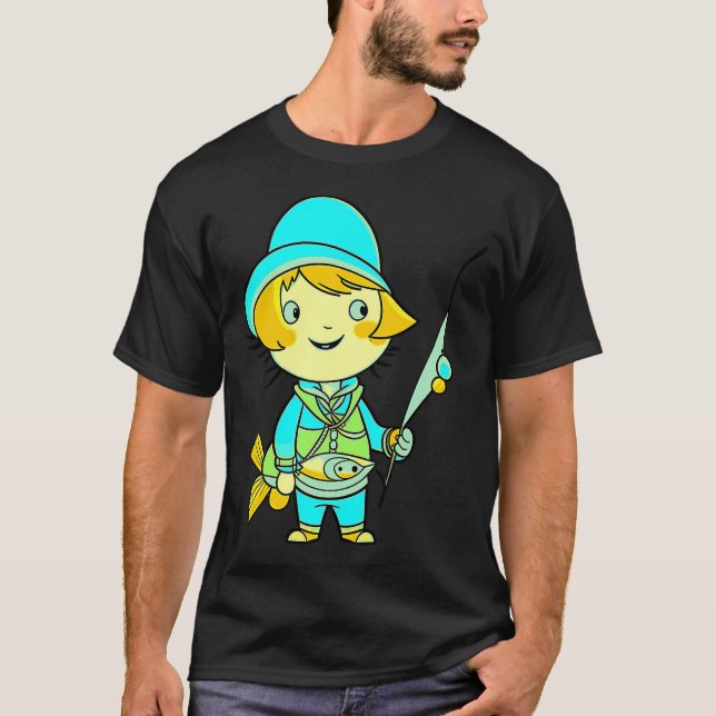 T-shirt Pêcheprocrastination. Nom. L'art d'aller à la pêch (Devant)