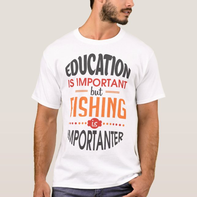 T-shirt Pêcher au-dessus des faits - 'Importateur' Tee pou (Devant)