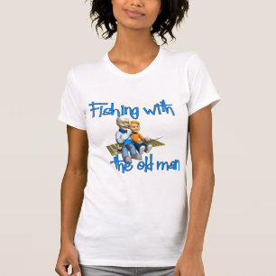 T-shirt Pêcher avec le vieil homme