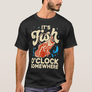 T-shirt Pêcher Bass Il Est Poisson Quelque Part