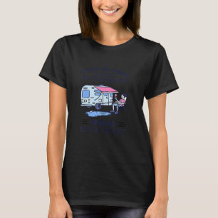 T-shirt Pêcher Camping Résout La Plupart De Mes Problèmes 