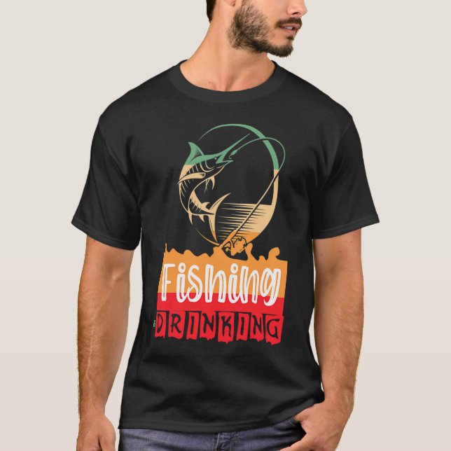 T-shirt pêcher ou rentrer chez soi (Devant)