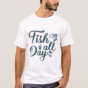 T-shirt Pêcher toute la journée