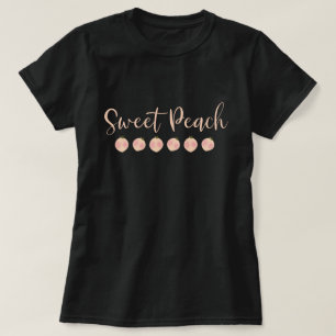 T-shirt Pêches Douces Pêches Mignonnes Mode Moderne Tendan
