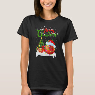T-shirt Pêches Fruit Décorations Xmas Santa Pêches Noël