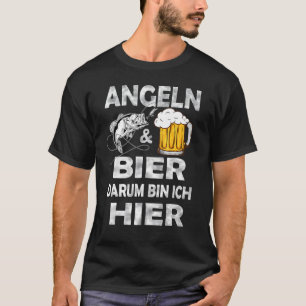 T-shirt Pêcheur à la ligne Pêche et bière pour les pêcheur