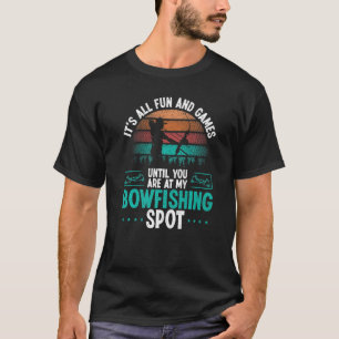 T-shirt Pêcheur à l'arc embarcation aérienne Pêcheur Pêche